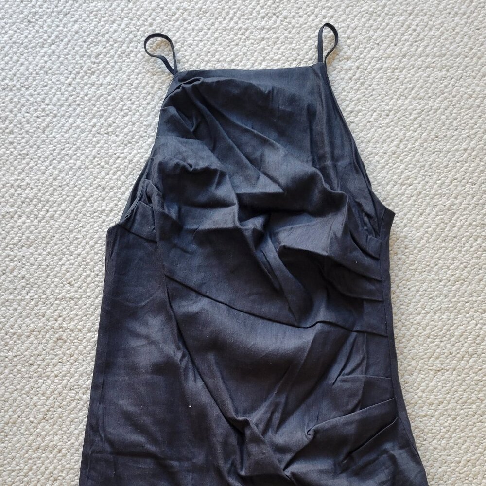 NWT Cami Black Midi Woven Dress Sz M